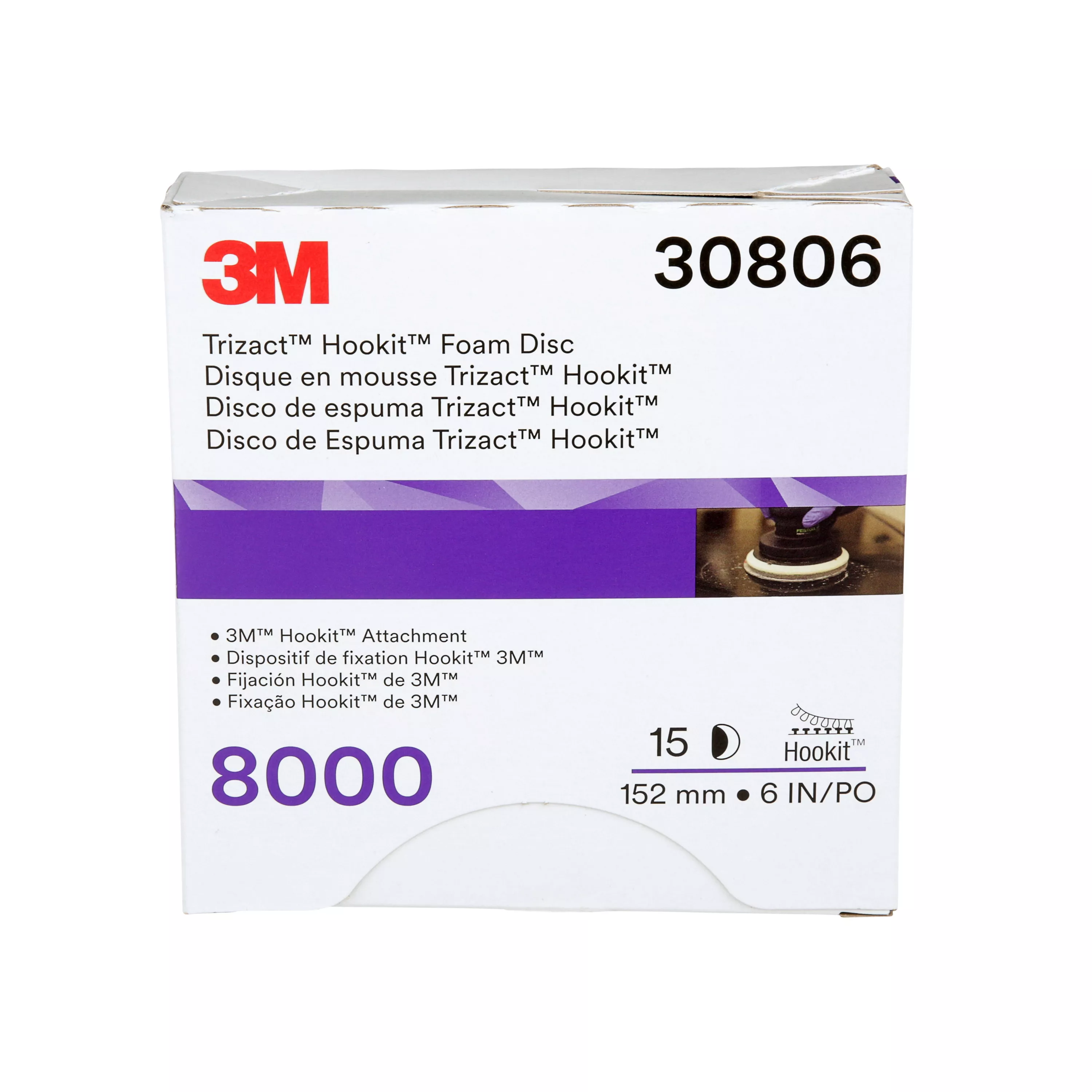 SKU 7100193783 | 3M™ Trizact™ Hookit™ Foam Disc 30806