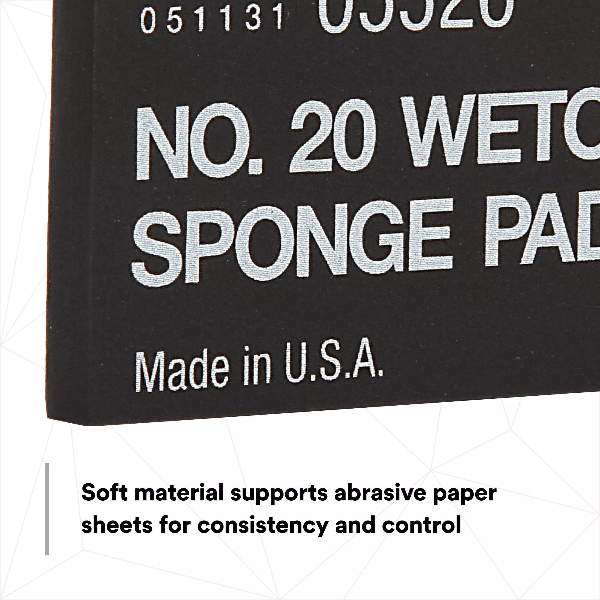 Product Number 05526 | 3M™ Wetordry™ Sponge Pad 20