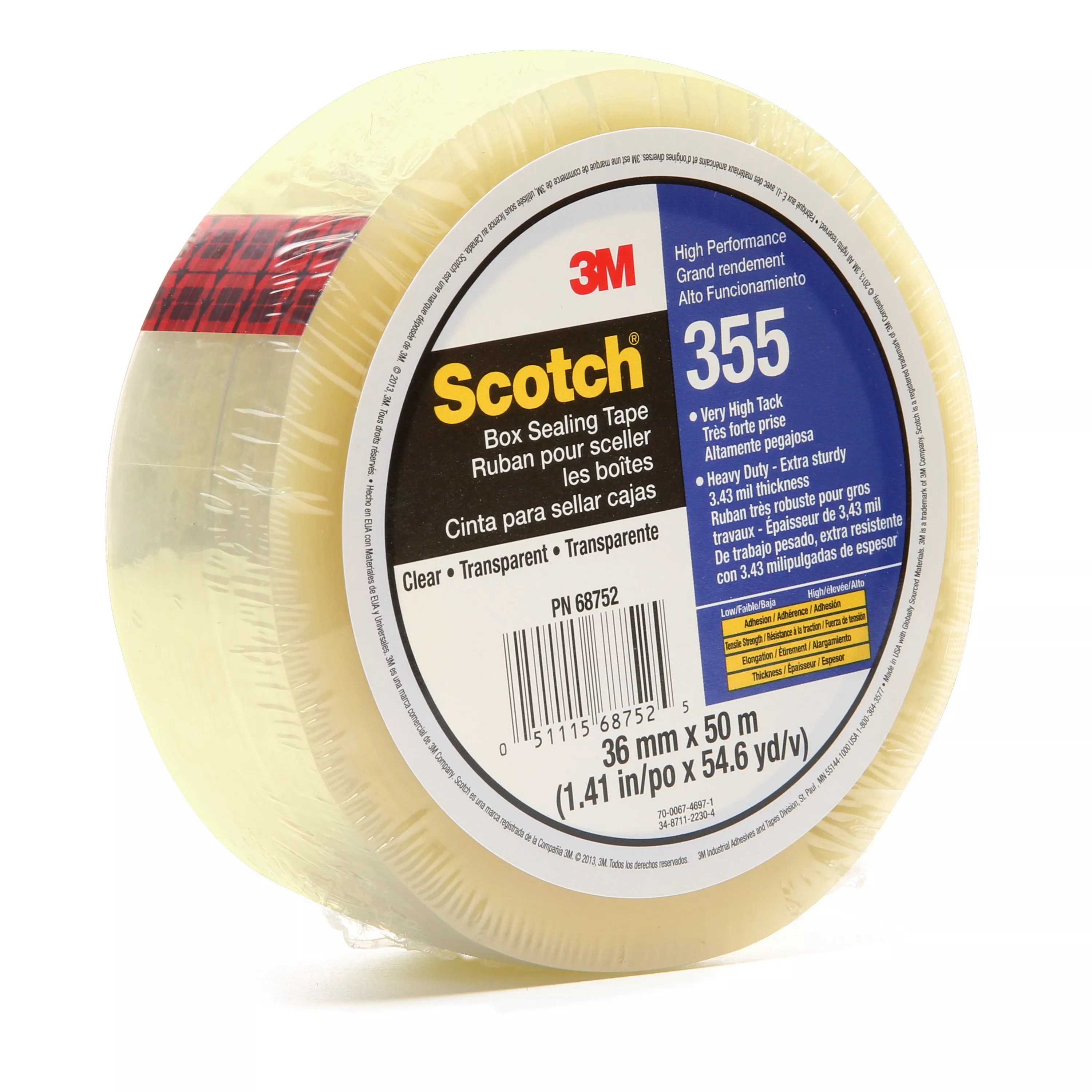 UPC 00051115687525 | Scotch® Box Sealing Tape 355