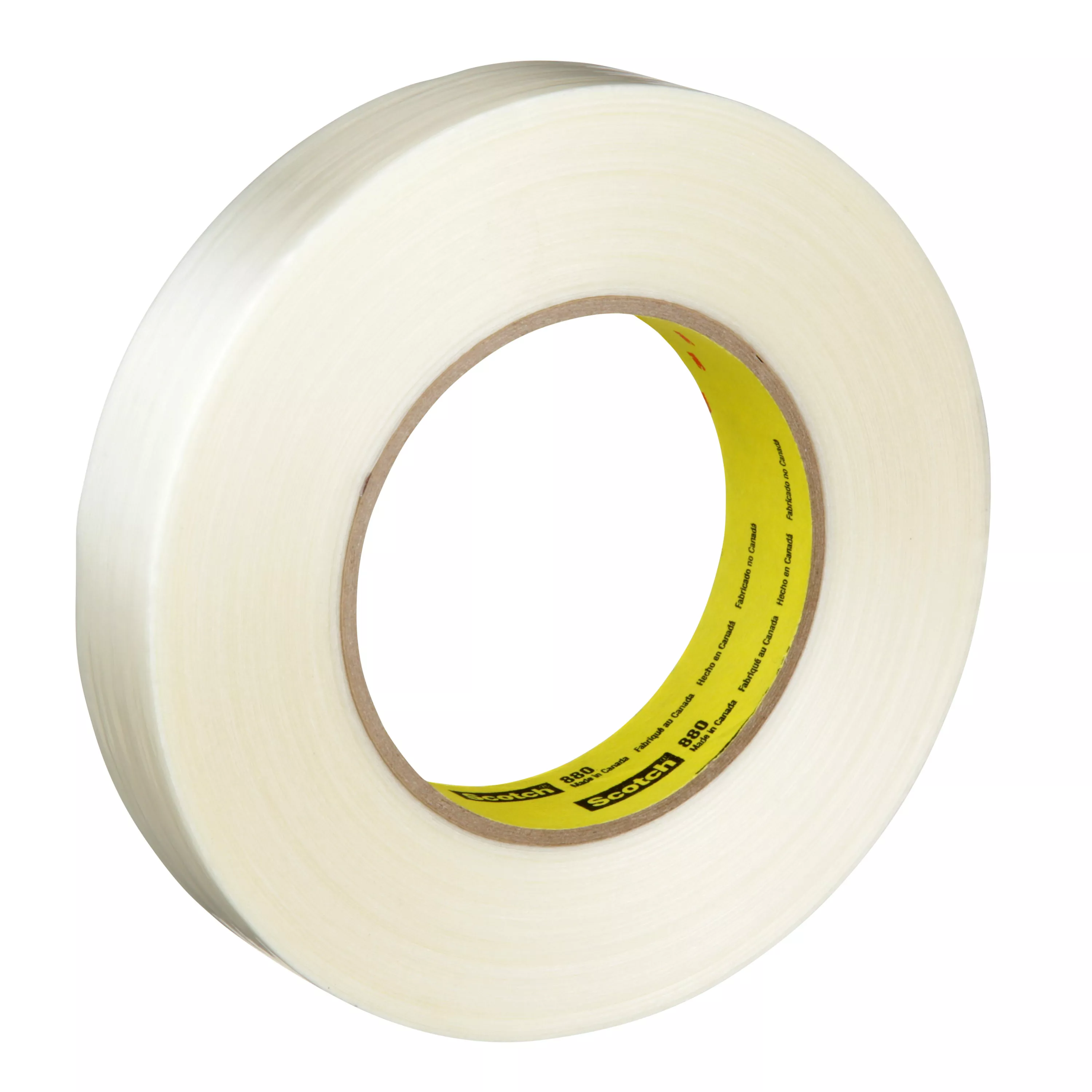 Scotch® Filament Tape 880, Clear, 24 mm x 55 m, 7.7 mil, 36 Roll/Case