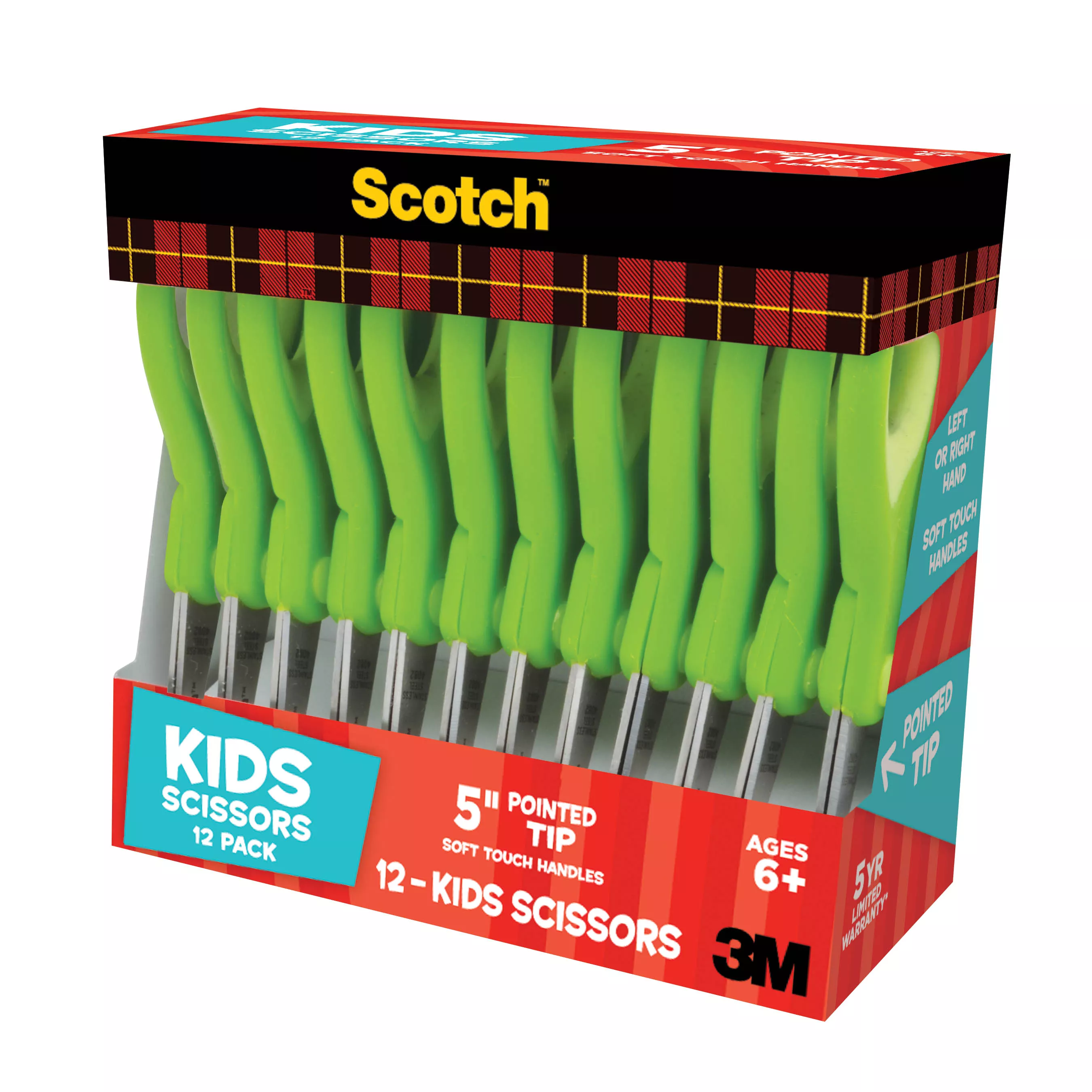 SKU 7100086943 | Scotch™ 12PK Kids Scissors 1442P-12