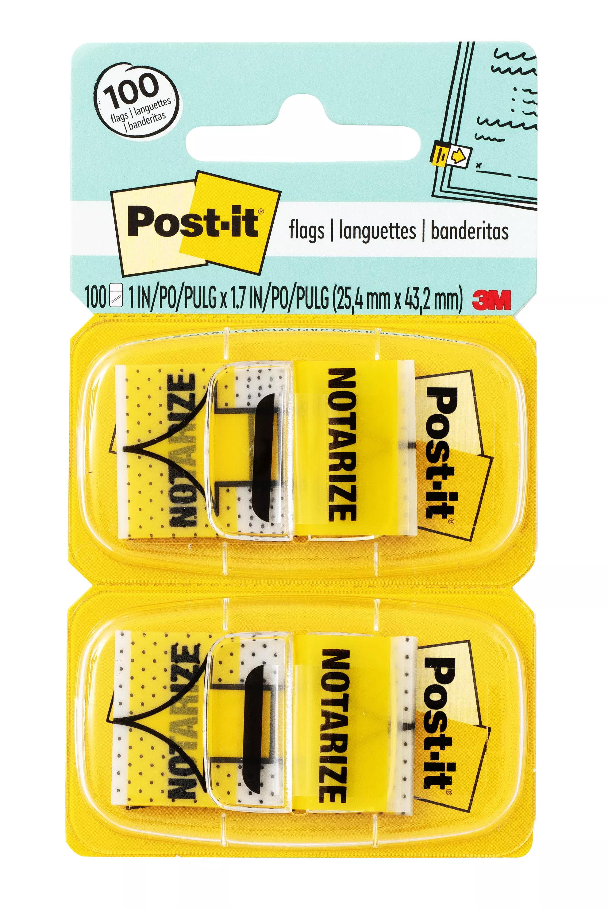 Post-it® Flags 680-NZ2, 1 in. x 1.7 in.