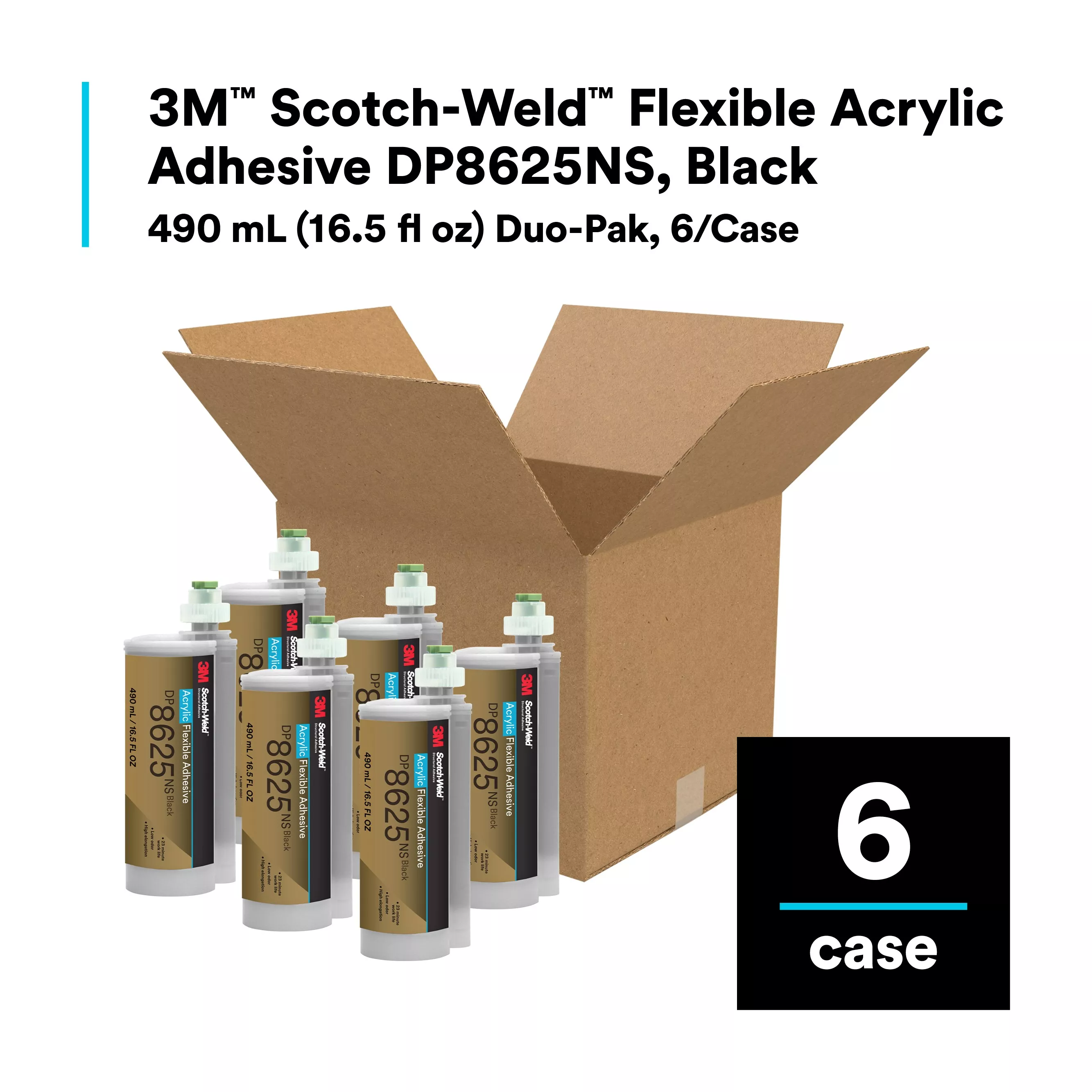 Product Number DP8625NS | 3M™ Scotch-Weld™ Flexible Acrylic Adhesive DP8625NS