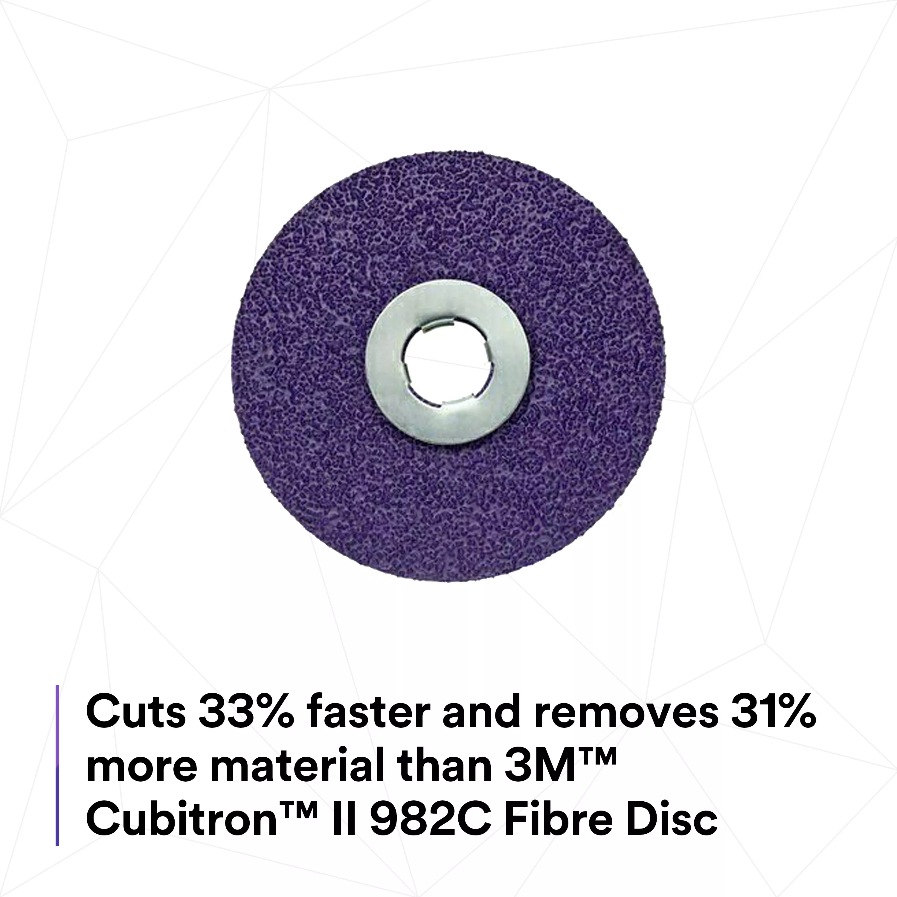 SKU 7100242969 | 3M™ Cubitron™ II Fibre Disc 982CX Pro