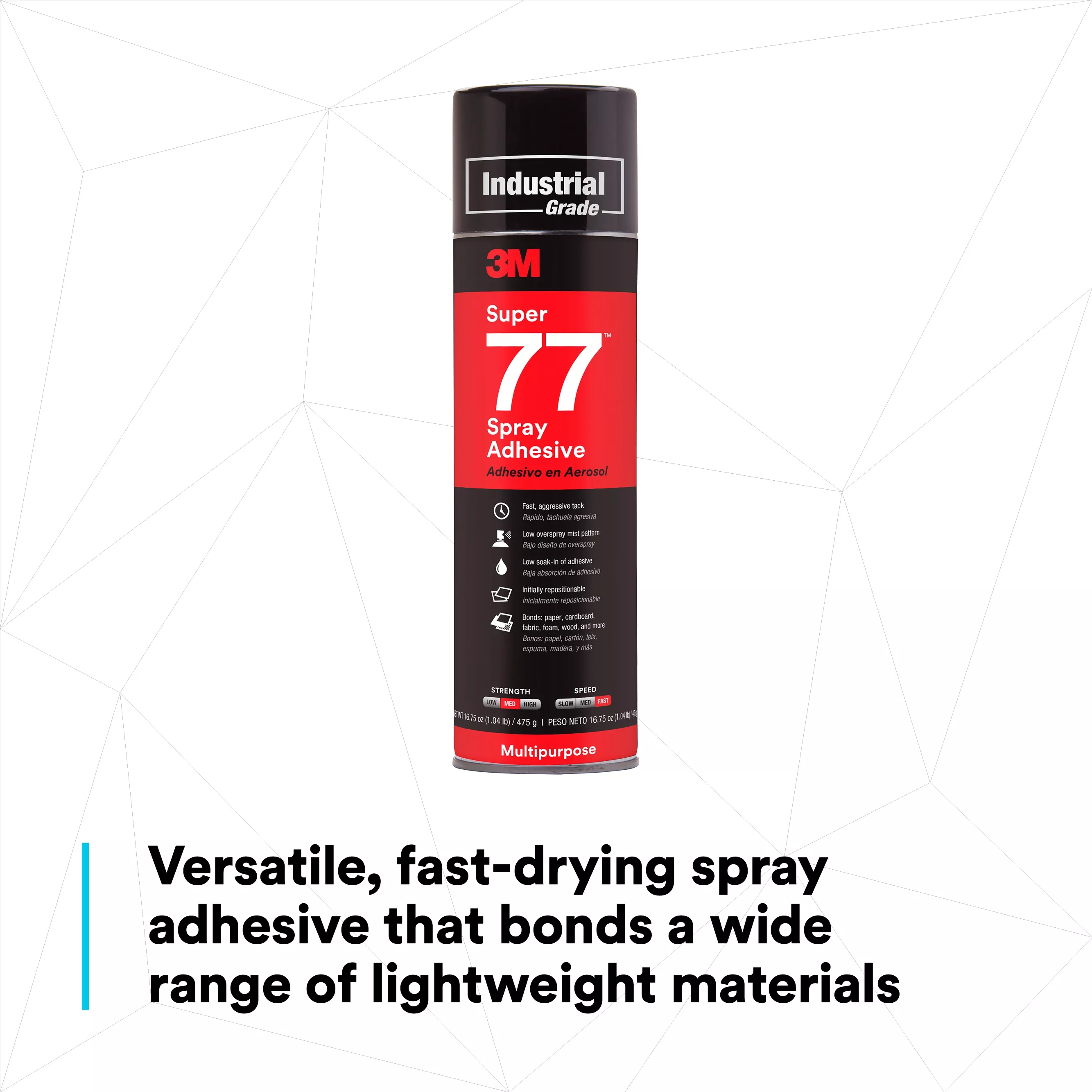 SKU 7000000931 | 3M™ Super 77™ Multipurpose Spray Adhesive