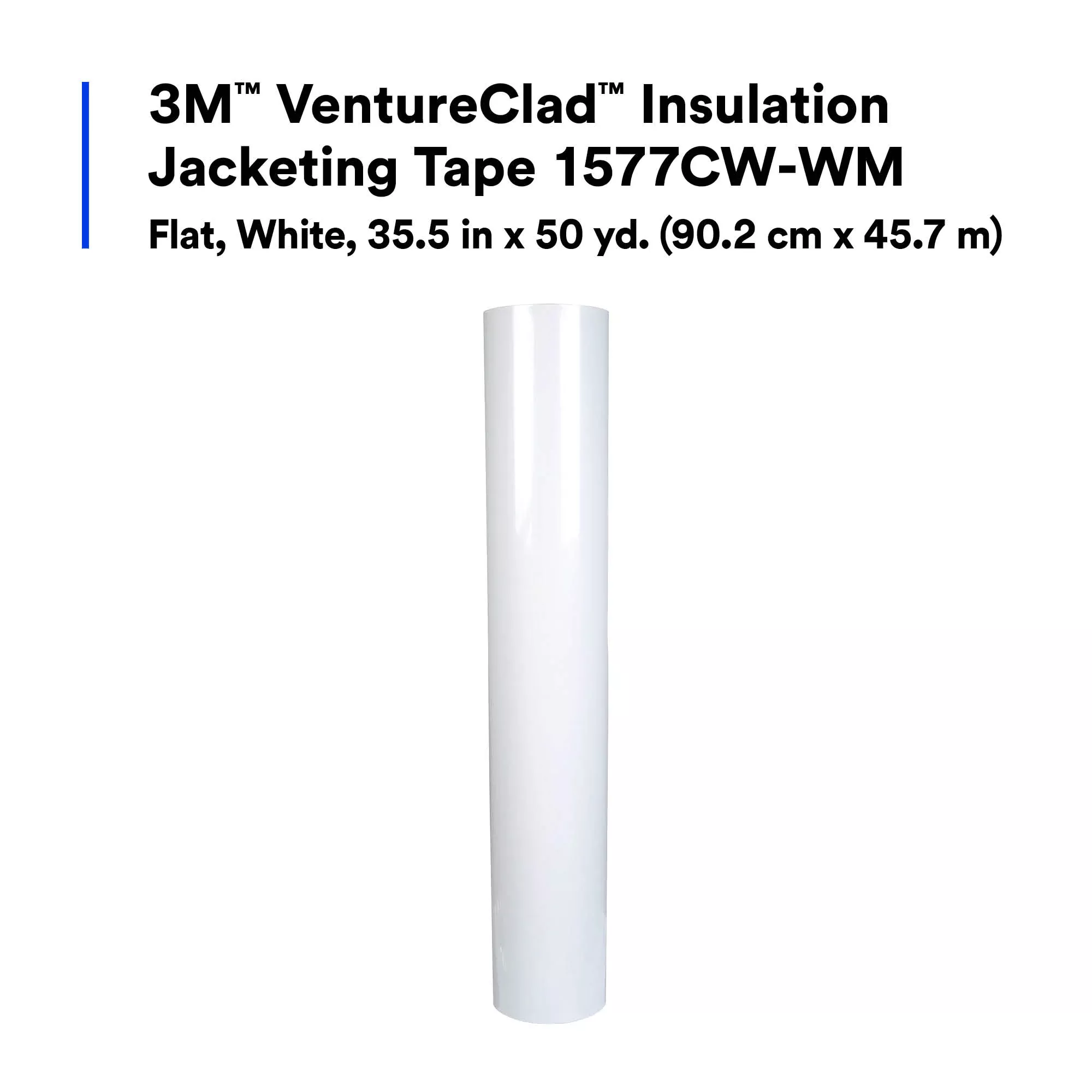 SKU 7100043716 | 3M™ VentureClad™ Insulation Jacketing Tape 1577CW-WM